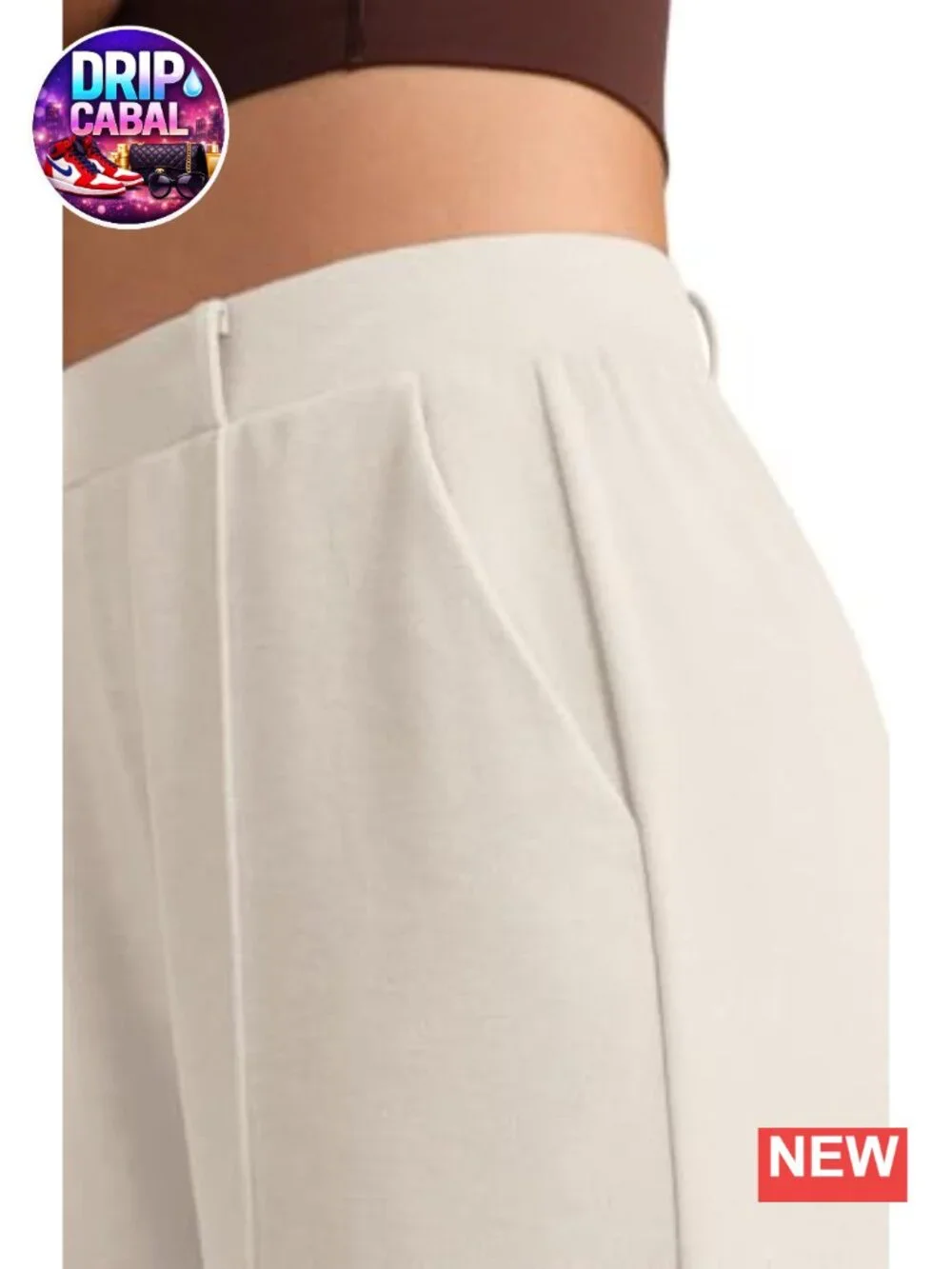 Women's Wide Leg Work Pants High Waisted Pull On Dress Pants with Pockets